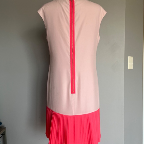 Ted Baker Ramonda Symmetrical Orchid Print Floral Leaves Tunic Dress Barbie Pink - Picture 8 of 15